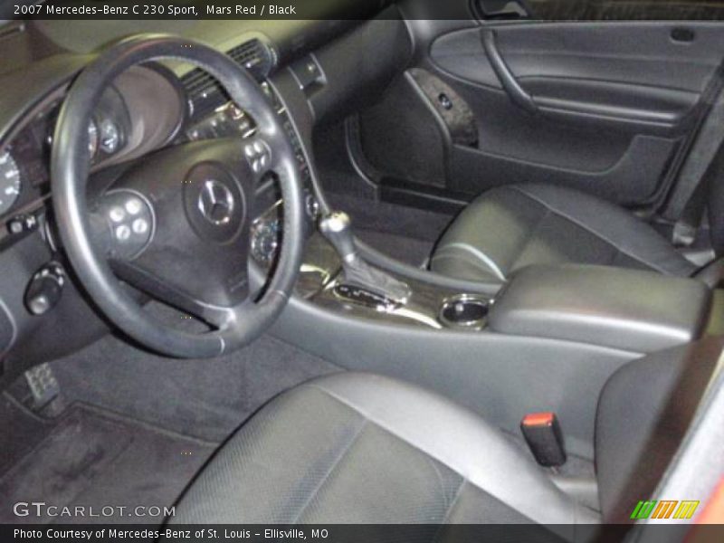 Mars Red / Black 2007 Mercedes-Benz C 230 Sport