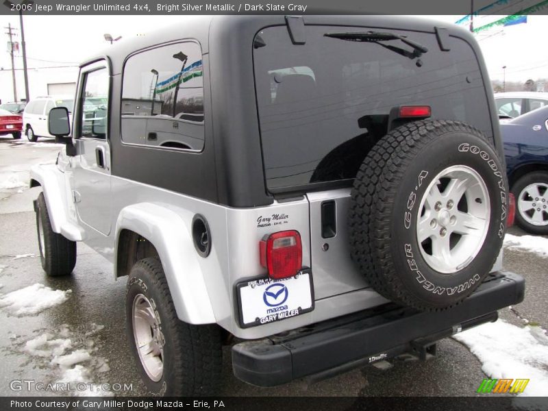 Bright Silver Metallic / Dark Slate Gray 2006 Jeep Wrangler Unlimited 4x4