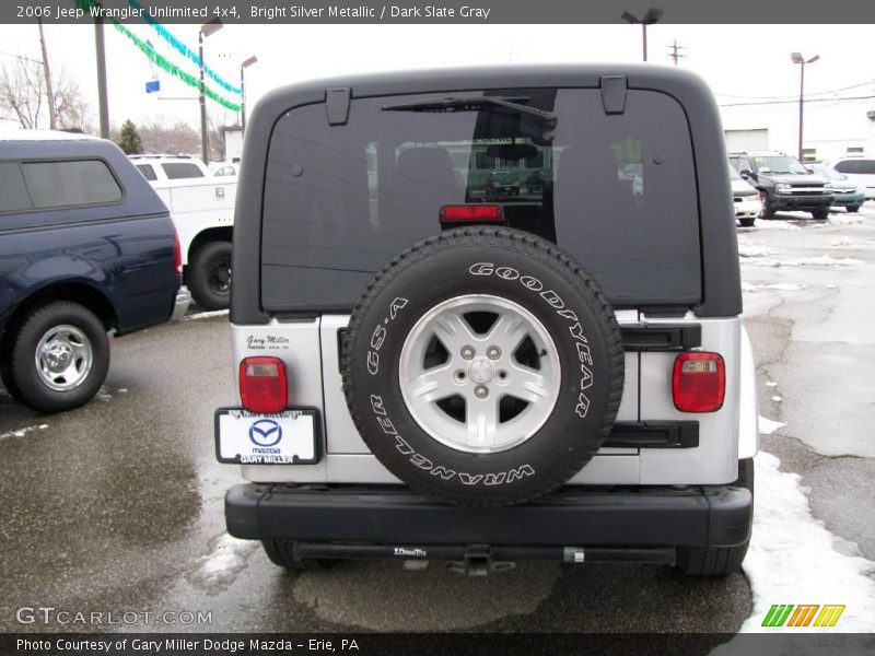 Bright Silver Metallic / Dark Slate Gray 2006 Jeep Wrangler Unlimited 4x4