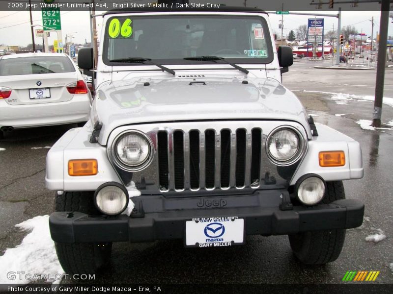 Bright Silver Metallic / Dark Slate Gray 2006 Jeep Wrangler Unlimited 4x4