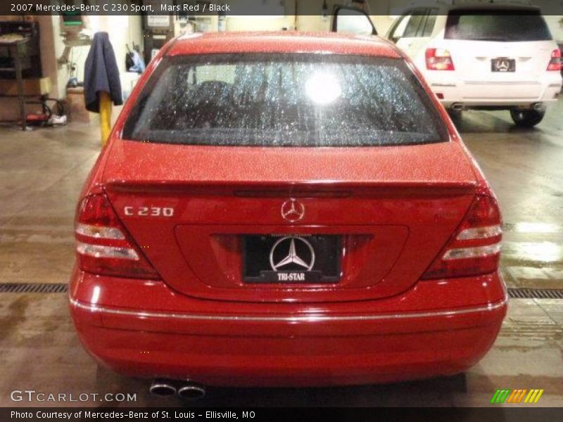 Mars Red / Black 2007 Mercedes-Benz C 230 Sport