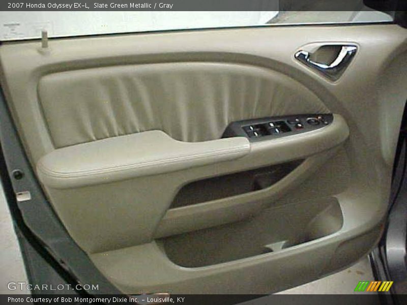 Slate Green Metallic / Gray 2007 Honda Odyssey EX-L