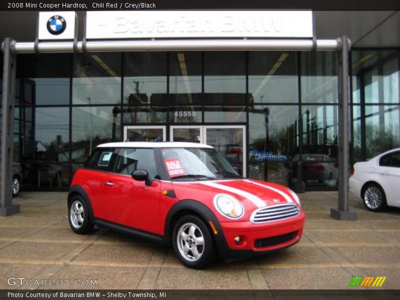 Chili Red / Grey/Black 2008 Mini Cooper Hardtop