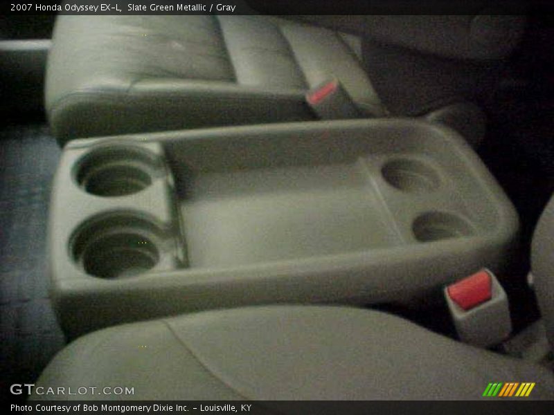 Slate Green Metallic / Gray 2007 Honda Odyssey EX-L