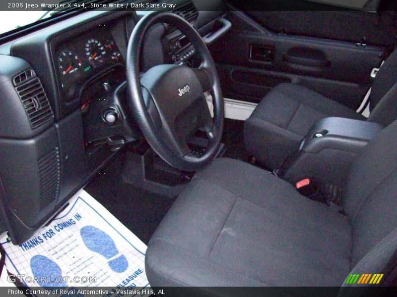 Stone White / Dark Slate Gray 2006 Jeep Wrangler X 4x4