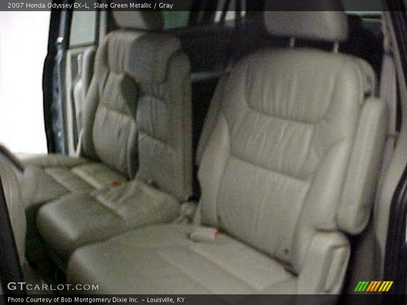Slate Green Metallic / Gray 2007 Honda Odyssey EX-L