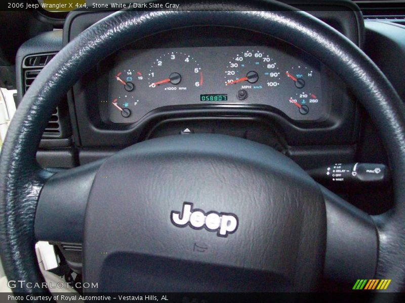 Stone White / Dark Slate Gray 2006 Jeep Wrangler X 4x4