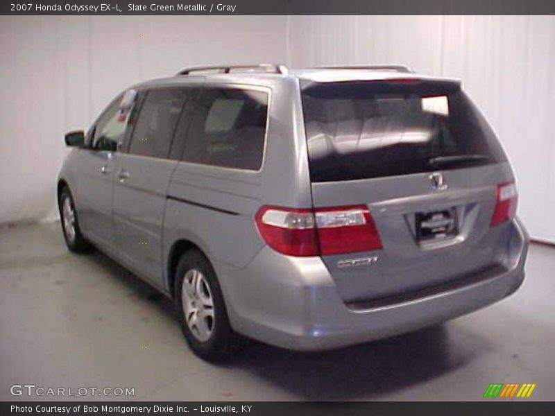 Slate Green Metallic / Gray 2007 Honda Odyssey EX-L