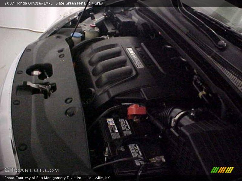 Slate Green Metallic / Gray 2007 Honda Odyssey EX-L