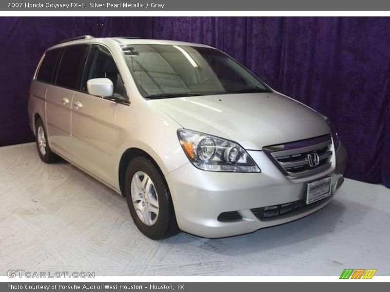 Silver Pearl Metallic / Gray 2007 Honda Odyssey EX-L