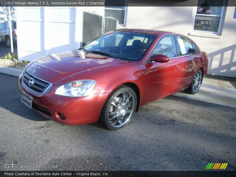 Sonoma Sunset Red / Charcoal 2003 Nissan Altima 2.5 S