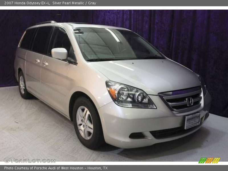 Silver Pearl Metallic / Gray 2007 Honda Odyssey EX-L
