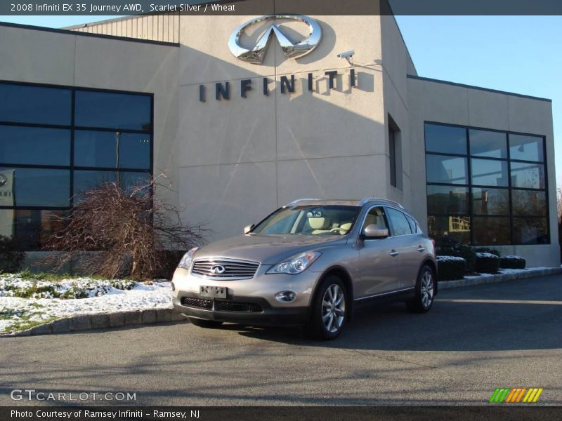 Scarlet Silver / Wheat 2008 Infiniti EX 35 Journey AWD