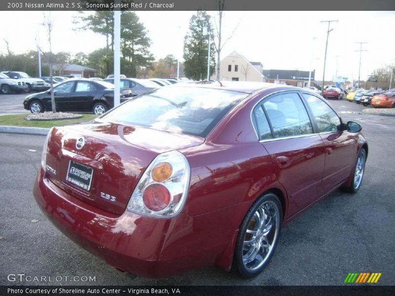 Sonoma Sunset Red / Charcoal 2003 Nissan Altima 2.5 S