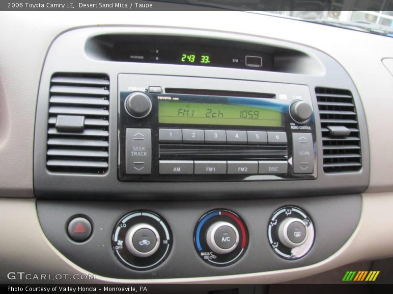 Desert Sand Mica / Taupe 2006 Toyota Camry LE