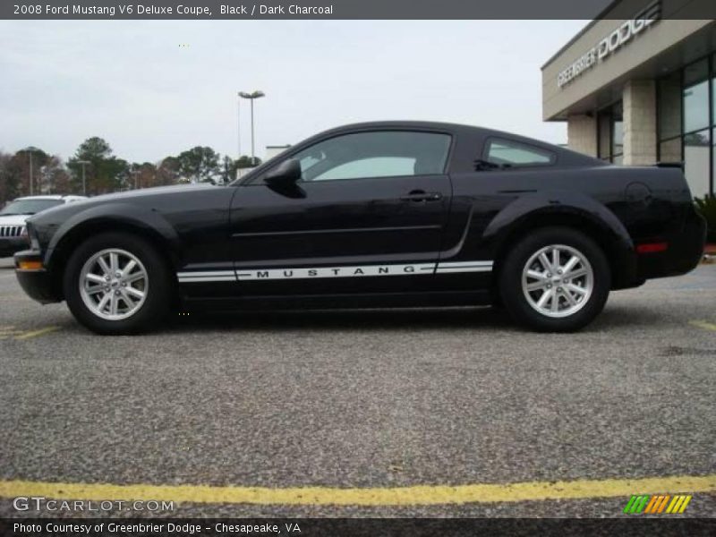 Black / Dark Charcoal 2008 Ford Mustang V6 Deluxe Coupe