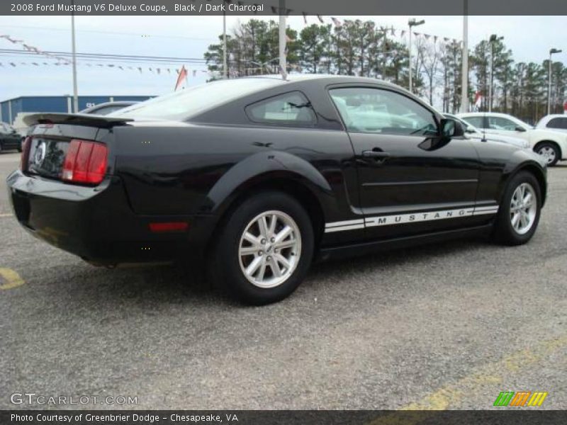 Black / Dark Charcoal 2008 Ford Mustang V6 Deluxe Coupe