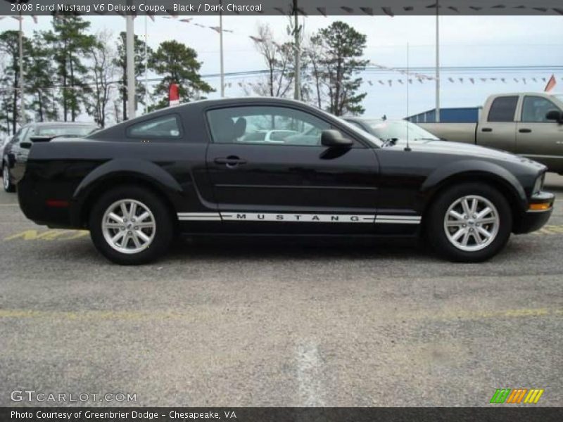 Black / Dark Charcoal 2008 Ford Mustang V6 Deluxe Coupe
