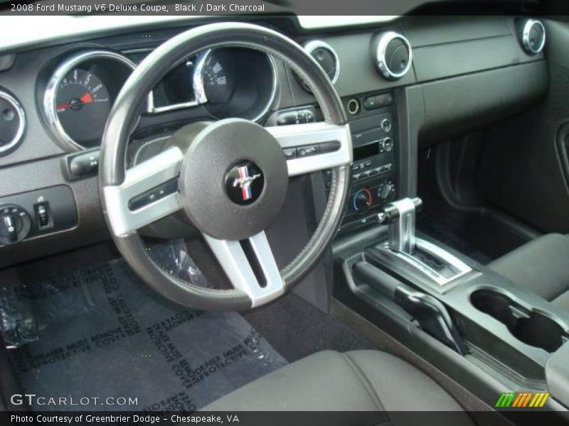 Black / Dark Charcoal 2008 Ford Mustang V6 Deluxe Coupe