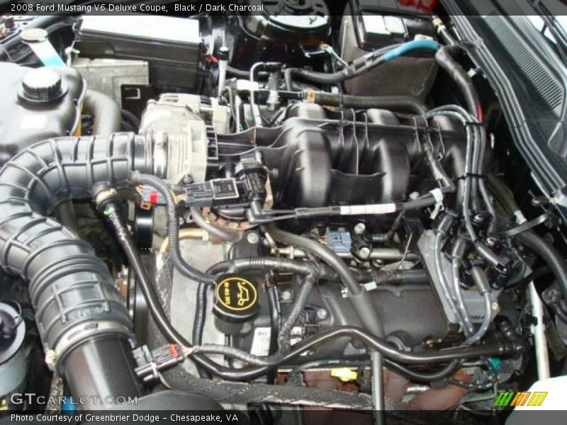 Black / Dark Charcoal 2008 Ford Mustang V6 Deluxe Coupe