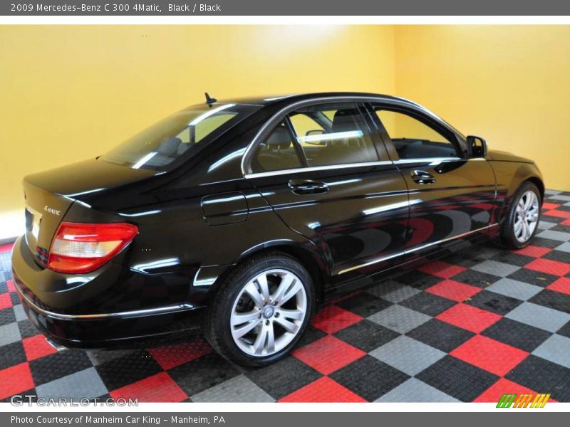 Black / Black 2009 Mercedes-Benz C 300 4Matic