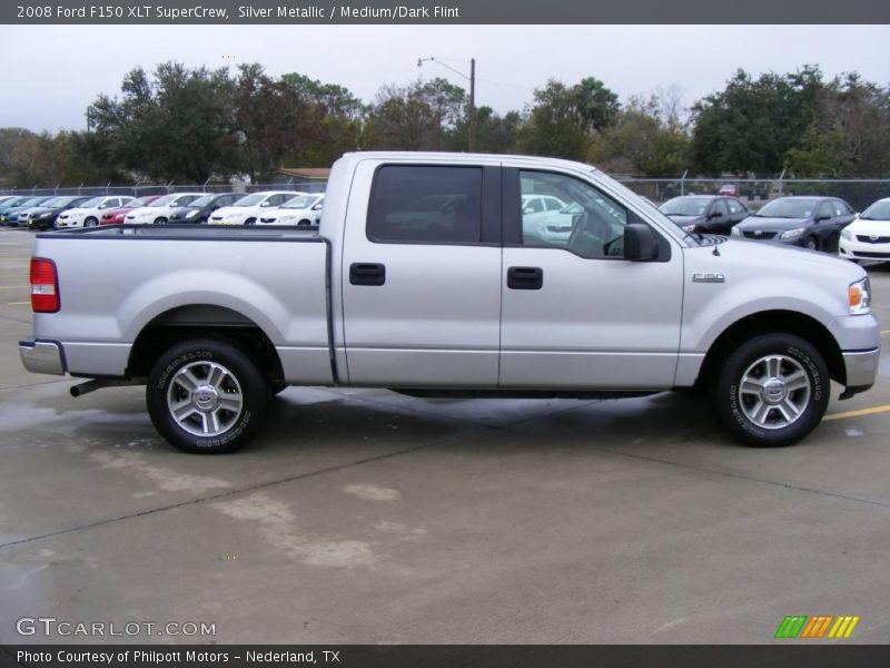 Silver Metallic / Medium/Dark Flint 2008 Ford F150 XLT SuperCrew
