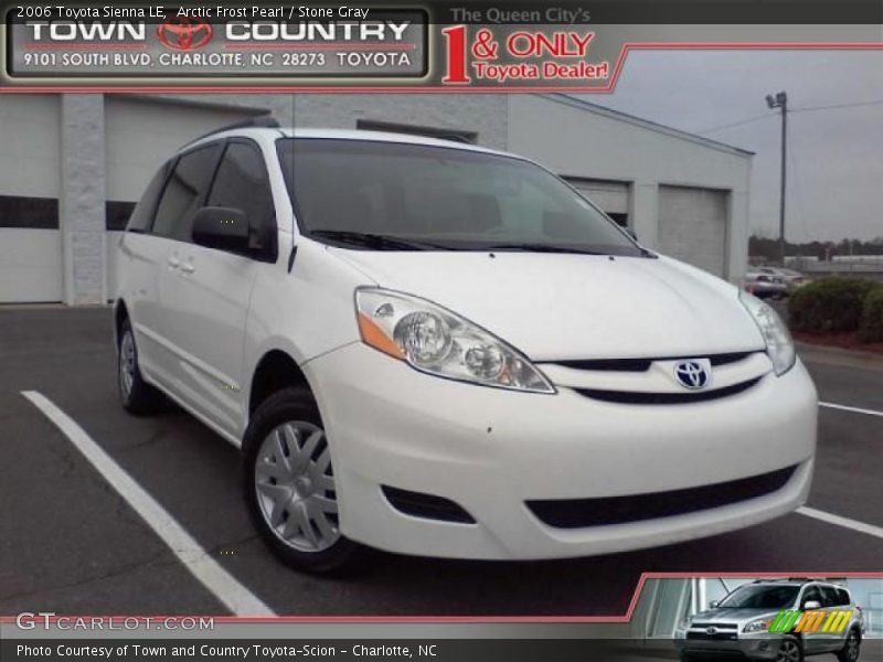 Arctic Frost Pearl / Stone Gray 2006 Toyota Sienna LE