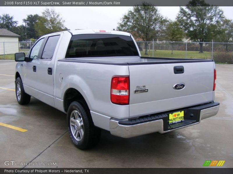 Silver Metallic / Medium/Dark Flint 2008 Ford F150 XLT SuperCrew