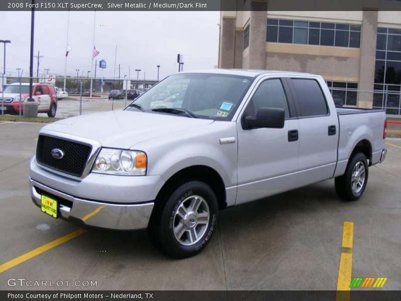 Silver Metallic / Medium/Dark Flint 2008 Ford F150 XLT SuperCrew