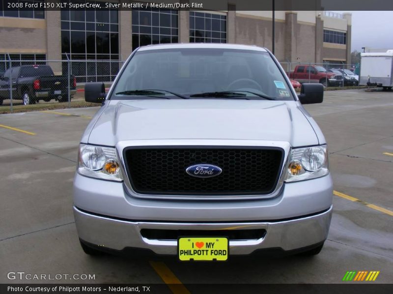 Silver Metallic / Medium/Dark Flint 2008 Ford F150 XLT SuperCrew