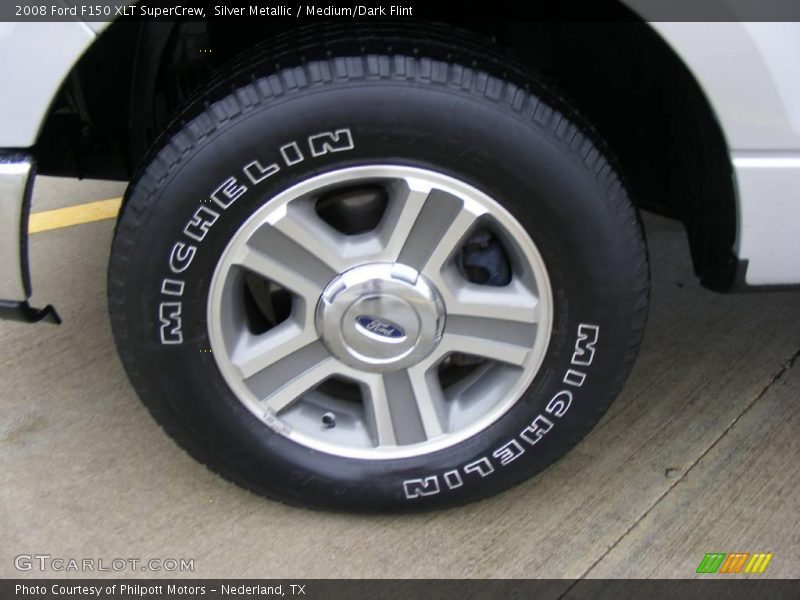 Silver Metallic / Medium/Dark Flint 2008 Ford F150 XLT SuperCrew