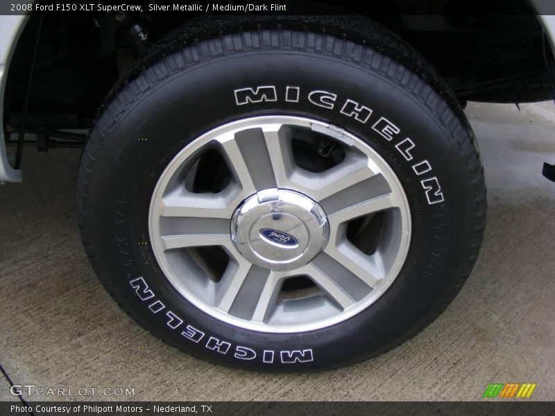 Silver Metallic / Medium/Dark Flint 2008 Ford F150 XLT SuperCrew