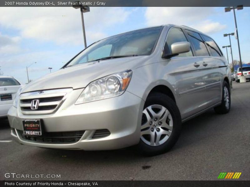 Silver Pearl Metallic / Gray 2007 Honda Odyssey EX-L