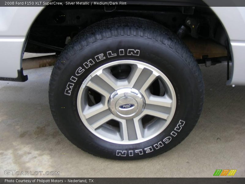 Silver Metallic / Medium/Dark Flint 2008 Ford F150 XLT SuperCrew