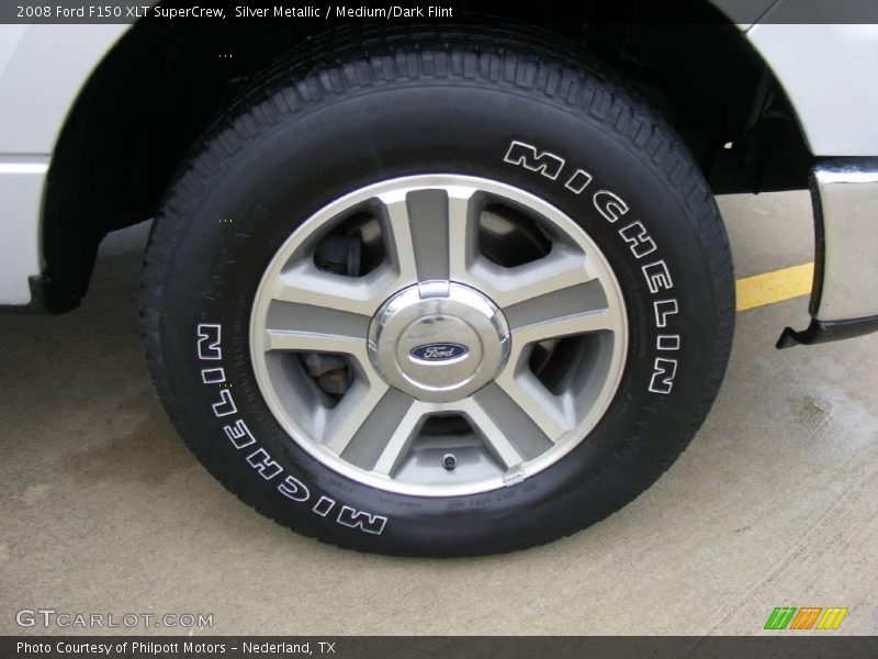 Silver Metallic / Medium/Dark Flint 2008 Ford F150 XLT SuperCrew