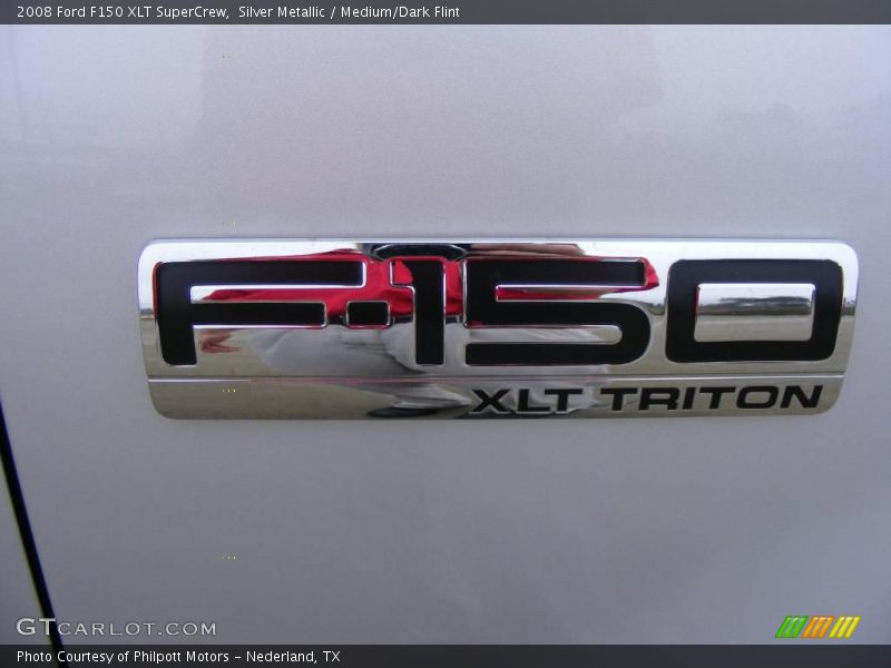 Silver Metallic / Medium/Dark Flint 2008 Ford F150 XLT SuperCrew