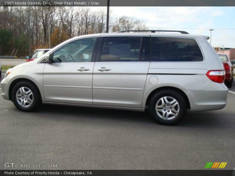 Silver Pearl Metallic / Gray 2007 Honda Odyssey EX-L