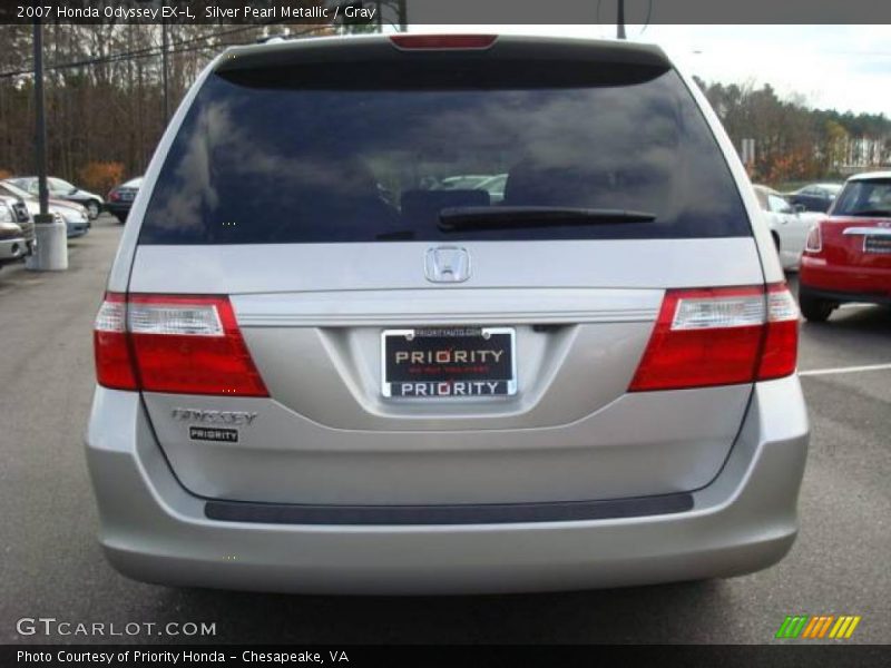 Silver Pearl Metallic / Gray 2007 Honda Odyssey EX-L