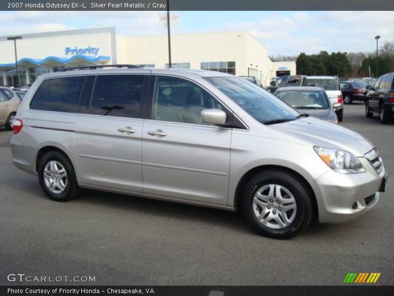 Silver Pearl Metallic / Gray 2007 Honda Odyssey EX-L