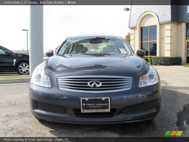 Blue Slate Metallic / Wheat 2009 Infiniti G 37 Sedan