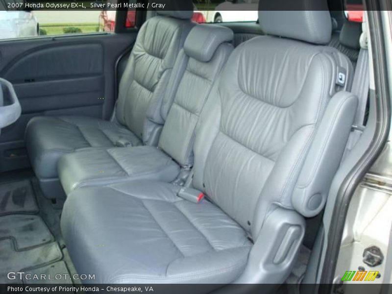 Silver Pearl Metallic / Gray 2007 Honda Odyssey EX-L