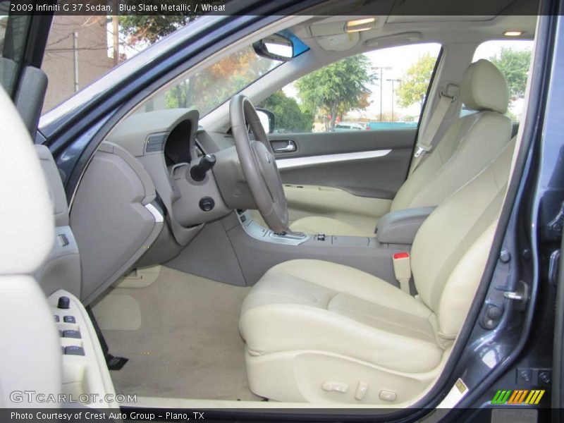 Blue Slate Metallic / Wheat 2009 Infiniti G 37 Sedan