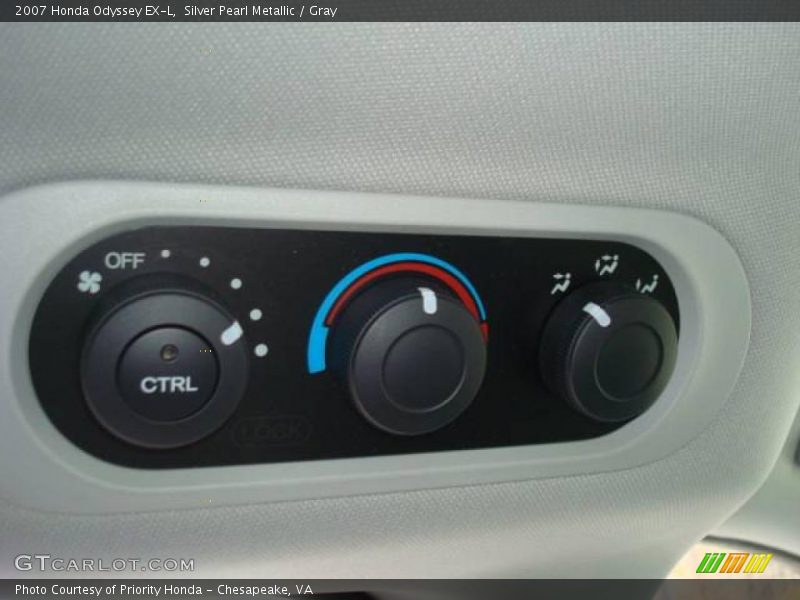 Silver Pearl Metallic / Gray 2007 Honda Odyssey EX-L