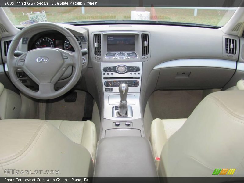 Blue Slate Metallic / Wheat 2009 Infiniti G 37 Sedan