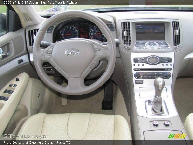 Blue Slate Metallic / Wheat 2009 Infiniti G 37 Sedan
