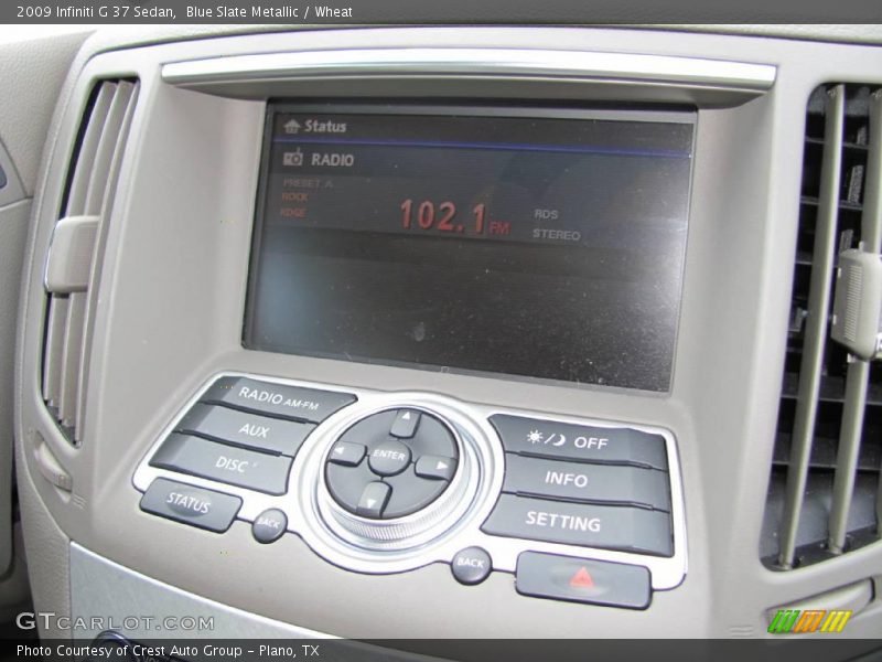 Blue Slate Metallic / Wheat 2009 Infiniti G 37 Sedan