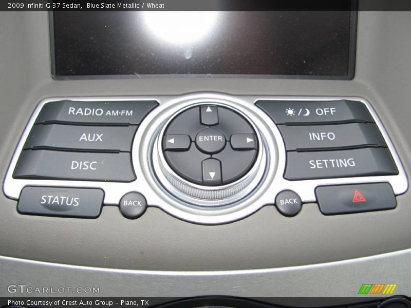 Blue Slate Metallic / Wheat 2009 Infiniti G 37 Sedan