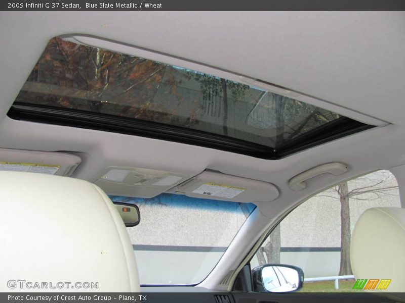 Blue Slate Metallic / Wheat 2009 Infiniti G 37 Sedan