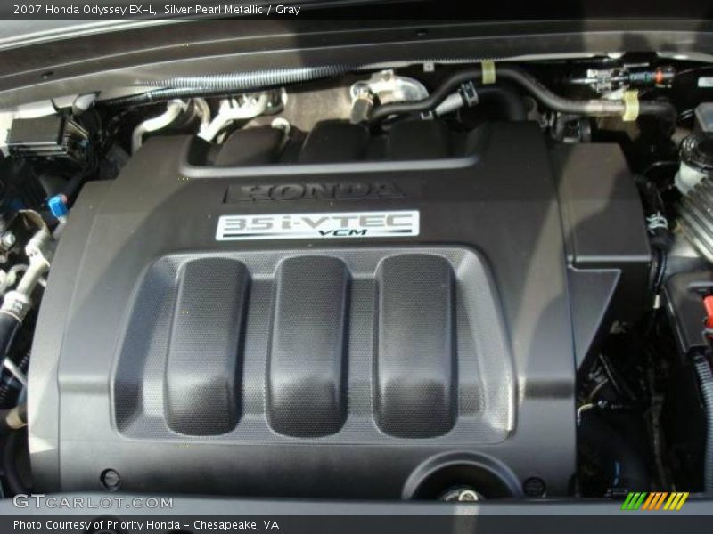 Silver Pearl Metallic / Gray 2007 Honda Odyssey EX-L