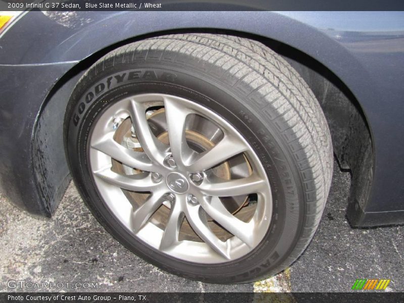 Blue Slate Metallic / Wheat 2009 Infiniti G 37 Sedan